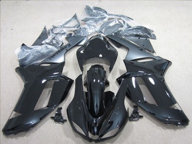 2007-2008 Black Silver Kawasaki ZX6R Motorcycle Fairings Canada