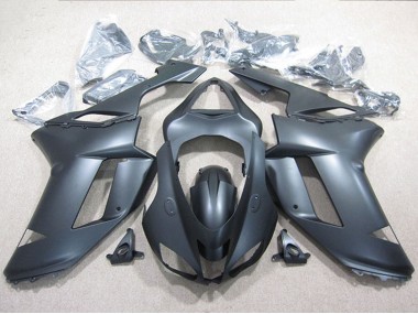 2007-2008 Black Kawasaki ZX6R Bike Fairings Canada