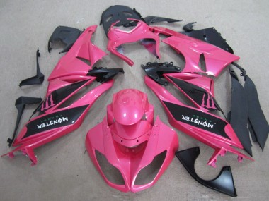 2009-2012 Pink Black Monster Kawasaki ZX6R Motorcycle Fairings Canada
