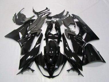 2009-2012 Glossy Black Kawasaki ZX6R Motorcycle Fairing Canada