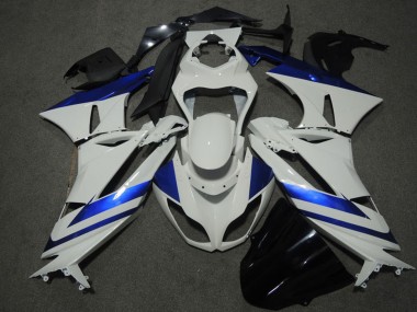 2009-2012 Blue White Kawasaki ZX6R Motorcycle Fairings Canada