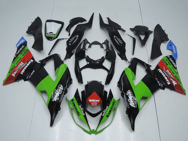 2013-2018 Glossy Black Green Red Blue Motocard Kawasaki ZX6R Motorcycle Fairings Canada