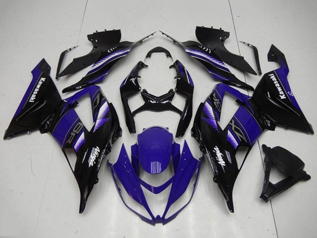 2013-2018 Blue Glossy Black Kawasaki ZX6R Motorcycle Fairing Kits Canada