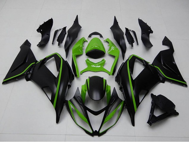2013-2018 Green Matte Black Kawasaki ZX6R Motorcycle Fairings Canada