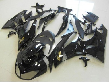 2013-2018 Glossy Black Gold Ninja Kawasaki ZX6R Motorcycle Fairings Canada