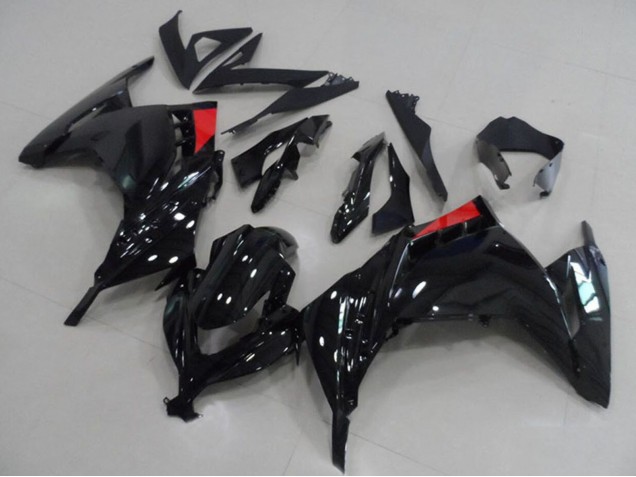 2013-2018 Glossy Black Red Kawasaki ZX300R Motorcycle Fairings Canada