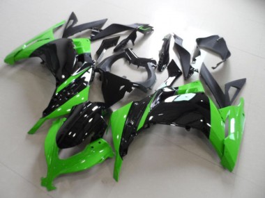 2013-2018 Green Glossy Black Kawasaki ZX300R Motorcycle Fairing Canada