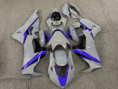 2017-2023 Nardo Grey with Blue Stripe Honda CBR1000RR Motorcycle Fairings Canada