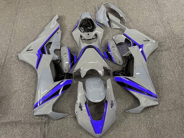 2017-2024 Nardo Grey with Blue Stripe Honda CBR1000RR Motorcycle Fairings Canada