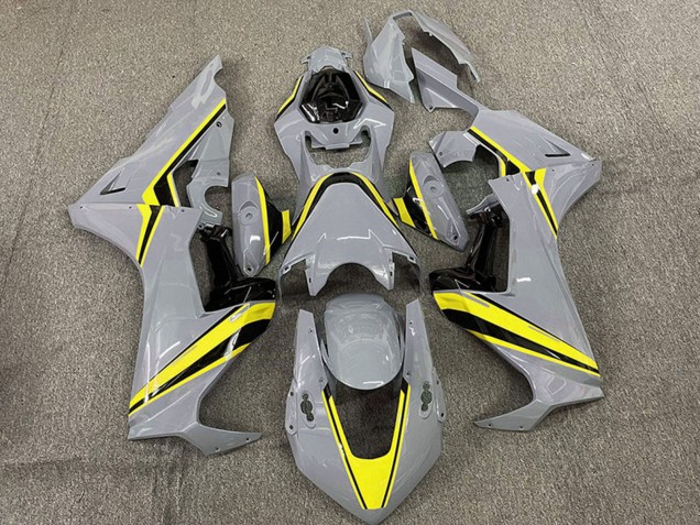 2017-2023 Nardo Grey with Yellow Stripe Honda CBR1000RR Motorcycle Fairings Canada