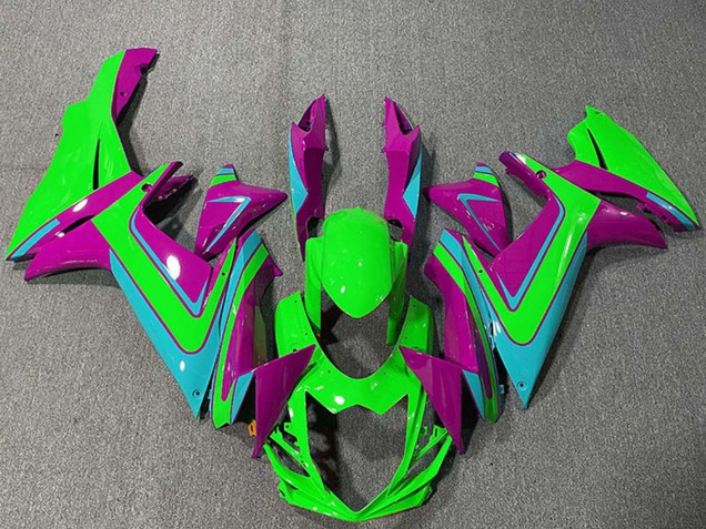 2011-2024 Green Magenta Light Blue Suzuki GSXR 600 / GSXR 750 Motorcycle Fairings Canada