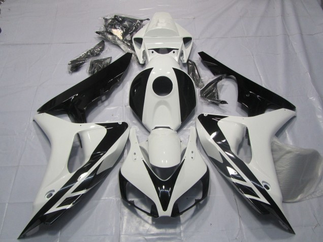 2006-2007 White Glossy Black OEM Style No Decals Honda CBR1000RR Motorcycle Fairings Canada