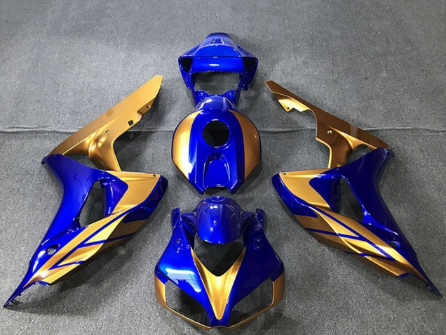 2006-2007 Gold Blue Honda CBR1000RR Motorcycle Fairings Canada