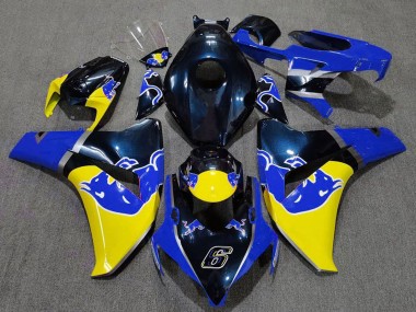 2008-2011 Dark Blue Yellow Red Bull Honda CBR1000RR Motorcycle Fairing Canada