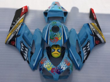2004-2005 Blue Yellow Black Red Shark Honda CBR1000RR Motorcycle Fairings Canada