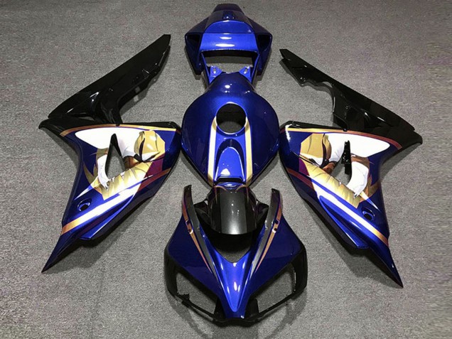 2006-2007 Blue White Gold Glossy Black Honda CBR1000RR Motorcycle Fairings Canada