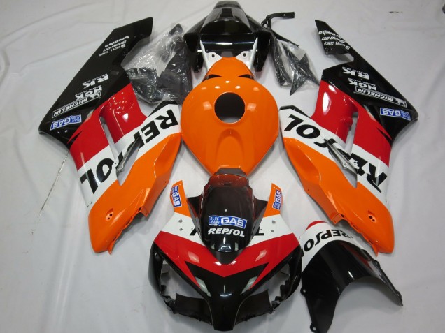 2004-2005 Orange White Red Glossy Black Repsol Honda CBR1000RR Motorcycle Fairings Kit Canada