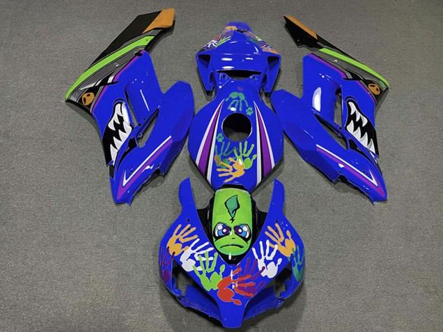 2004-2005 Blue Green Orange Black Shark Honda CBR1000RR Motorcycle Fairings Canada