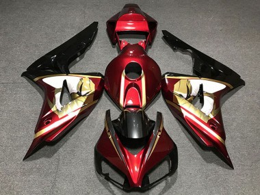 2006-2007 Red White Gold Glossy Black Honda CBR1000RR Motorcycle Fairings Canada