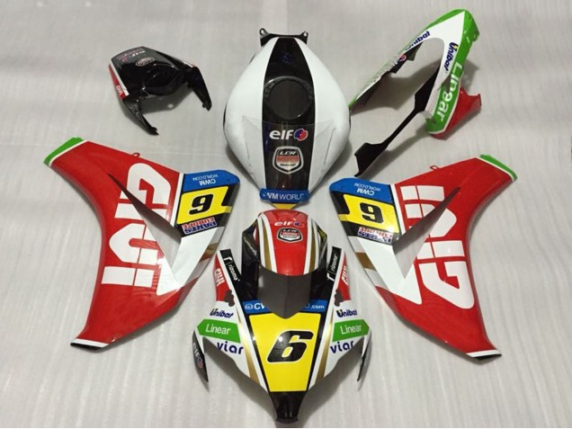 2008-2011 White Red Yellow Green Black Givi 6 Honda CBR1000RR Motorcycle Fairings Canada