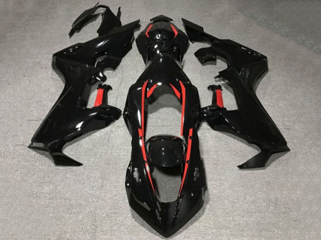 2017-2024 Glossy Black with Red Lining Honda CBR1000RR Motorcycle Fairings Canada