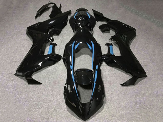 2017-2024 Glossy Black Light Blue Lining Honda CBR1000RR Motorcycle Fairings Canada