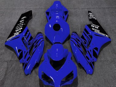 2004-2005 Blue Glossy Black Flame Honda CBR1000RR Motorcycle Fairings Canada