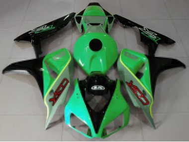 2006-2007 Green Blue Glossy Black CBR Style Honda CBR1000RR Motorcycle Fairings Canada