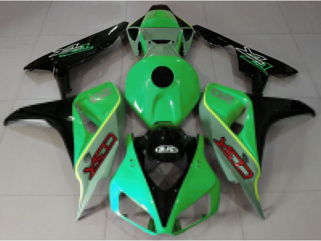 2006-2007 Green Blue Glossy Black CBR Style Honda CBR1000RR Motorcycle Fairings Canada