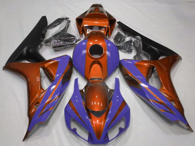 2006-2007 Orange Blue Matte Black Honda CBR1000RR Motorcycle Fairings Canada