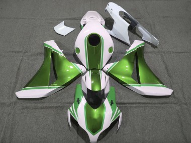 2008-2011 White Glossy Pearl Green Honda CBR1000RR Motorcycle Fairings Canada