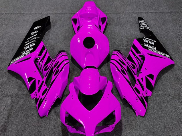 2004-2005 Pink Glossy Black Flame Honda CBR1000RR Motorcycle Fairings Canada