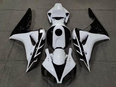 2006-2007 White Glossy Black Honda CBR1000RR Motorcycle Fairing Canada