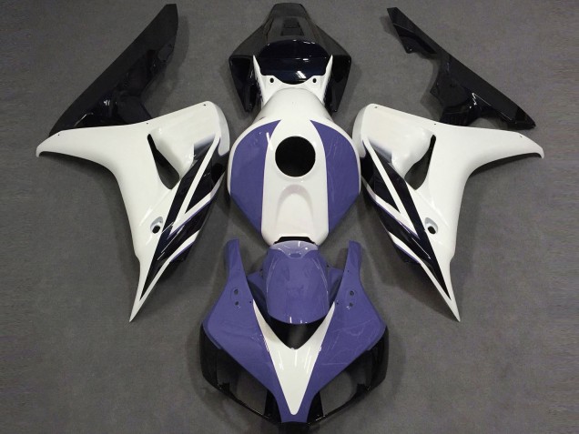 2006-2007 White Blue Glossy Black Honda CBR1000RR Motorcycle Fairings Canada