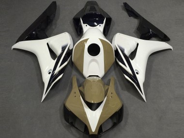 2006-2007 White Tan Glossy Black Honda CBR1000RR Motorcycle Fairings Canada