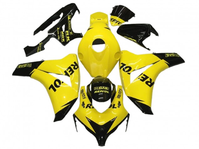 2008-2011 Yellow Black Glossy Repsol Honda CBR1000RR Motorcycle Fairings Canada