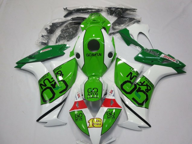 2012-2016 White Green Red Go Fun Honda CBR1000RR Motorcycle Fairings Canada