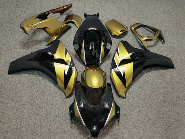 2008-2011 Gold Glossy Black Honda CBR1000RR Motorcycle Fairing Canada