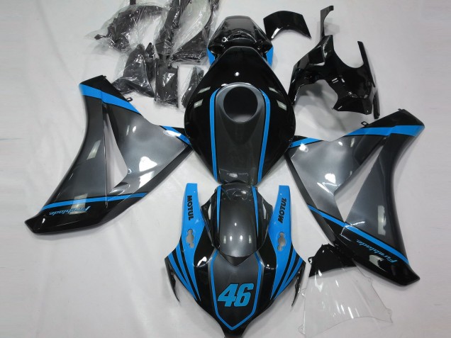 2008-2011 Grey Blue Matte Black Motul 46 Honda CBR1000RR Motorcycle Fairings Canada