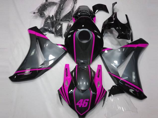 2008-2011 Grey Pink Matte Black Motul 46 Honda CBR1000RR Motorcycle Fairings Canada