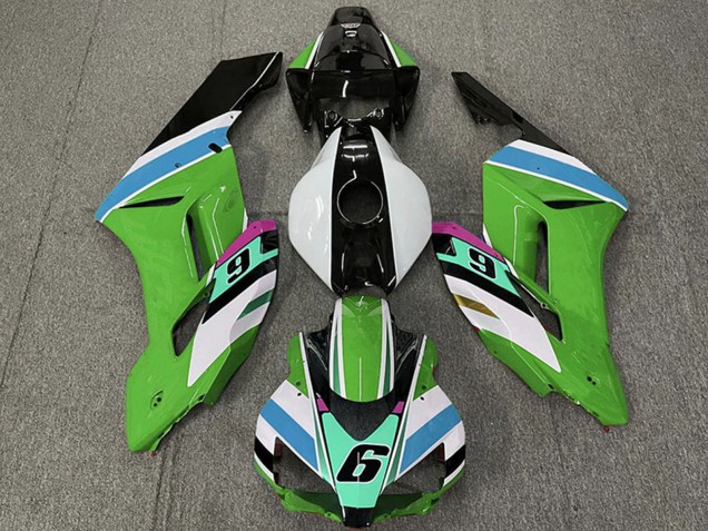2004-2005 White Green Blue Glossy Black 6 Honda CBR1000RR Motorcycle Fairings Canada