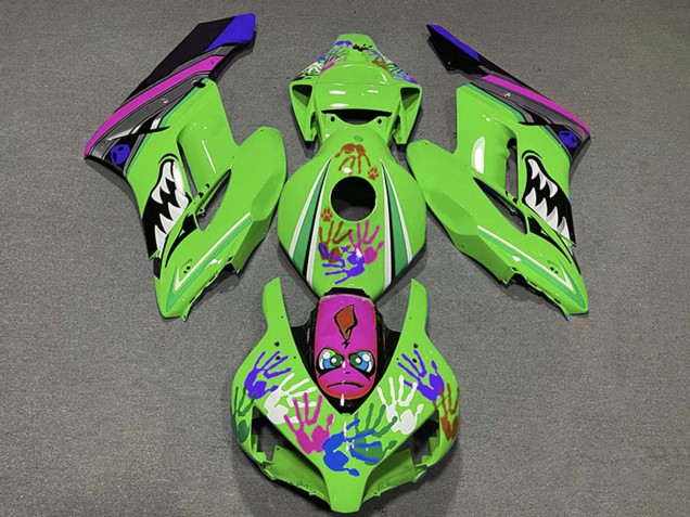 2004-2005 Green Purple Blue Black Shark Honda CBR1000RR Motorcycle Fairings Canada