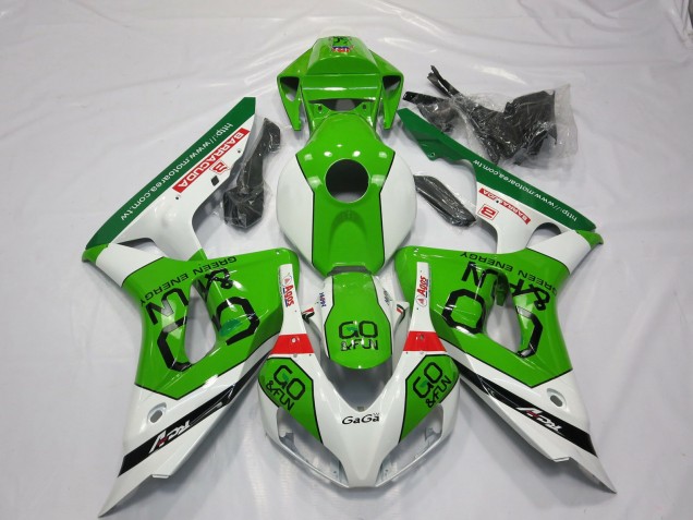 2006-2007 White Green Red Go Fun Honda CBR1000RR Motorcycle Fairings Canada