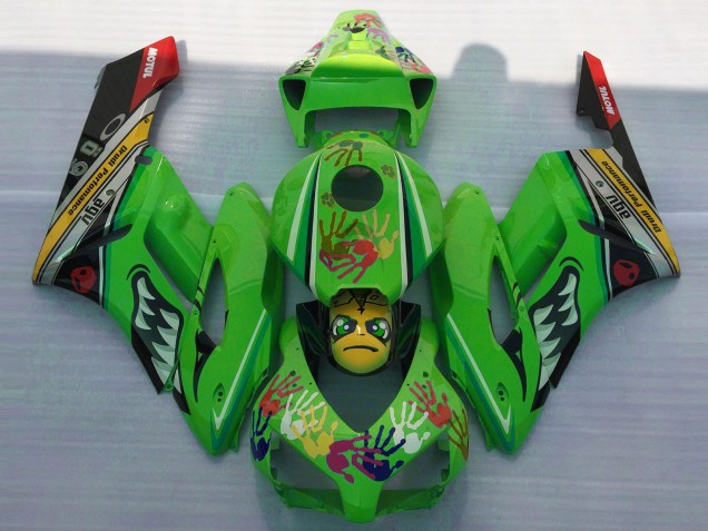 2004-2005 Green Yellow Black Red Shark Honda CBR1000RR Motorcycle Fairings Canada