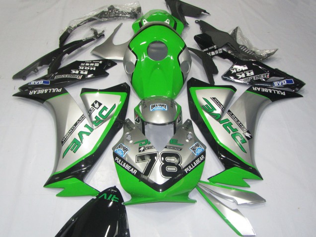 2012-2016 Silver Green Glossy Black Honda CBR1000RR Motorcycle Fairings Canada