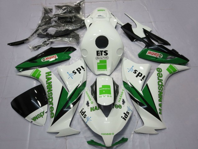2012-2016 White Green Glossy Black Hannspree Castrol Honda CBR1000RR Motorcycle Fairings Canada