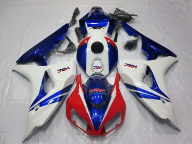 2006-2007 White Red Blue HRC OEM Style Honda CBR1000RR Motorcycle Fairing Canada