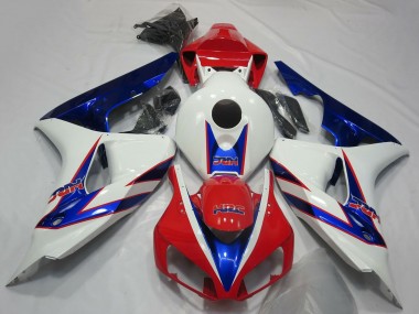 2006-2007 White Red Blue HRC OEM Style Honda CBR1000RR Motorcycle Fairings Canada
