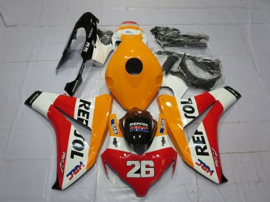 2008-2011 Orange White Red Glossy Black Repsol 26 Honda CBR1000RR Motorcycle Fairings Canada