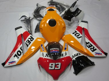 2008-2011 Orange White Red Glossy Black Repsol 93 Honda CBR1000RR Motorcycle Fairings Canada